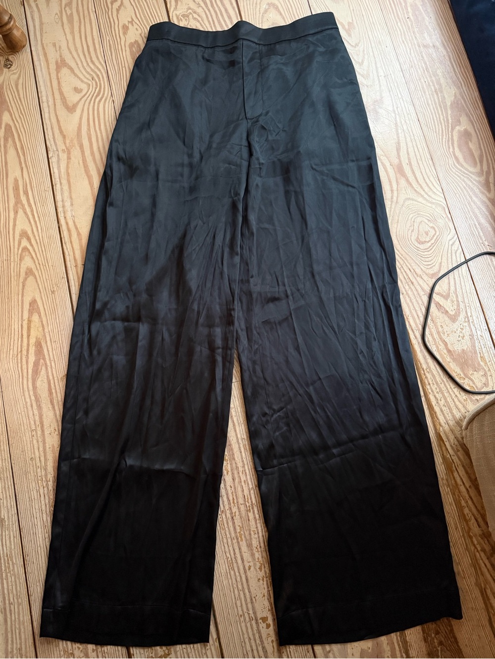 Madewell Satin Wide-Leg Pants size s